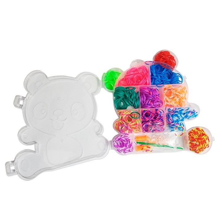 Set Kit Para Hacer Pulseras Niña Style + Estuche Osito