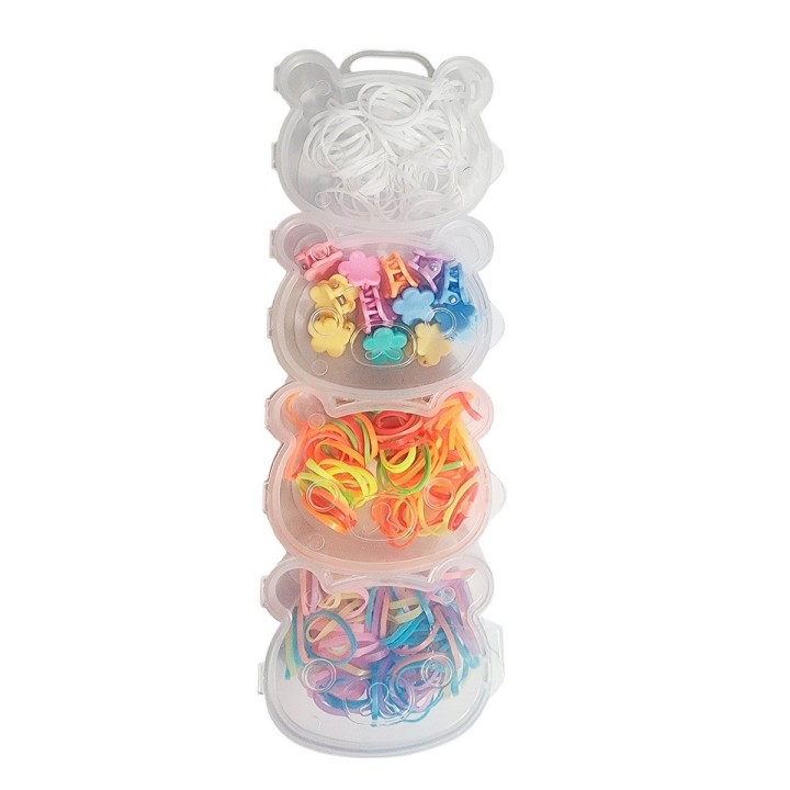 Set Kit Para Hacer Pulseras Niña Style + Estuche Ositos