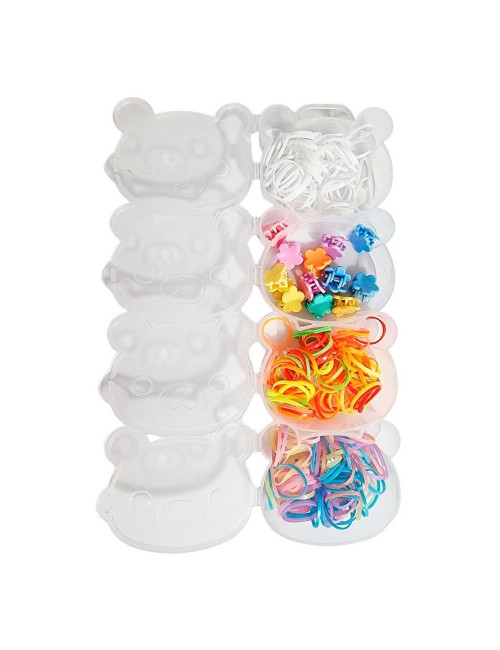 Set Kit Para Hacer Pulseras Niña Style + Estuche Ositos