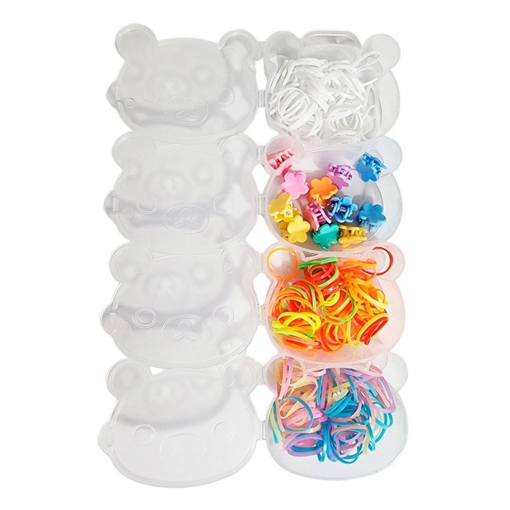 Set Kit Para Hacer Pulseras Niña Style + Estuche Ositos