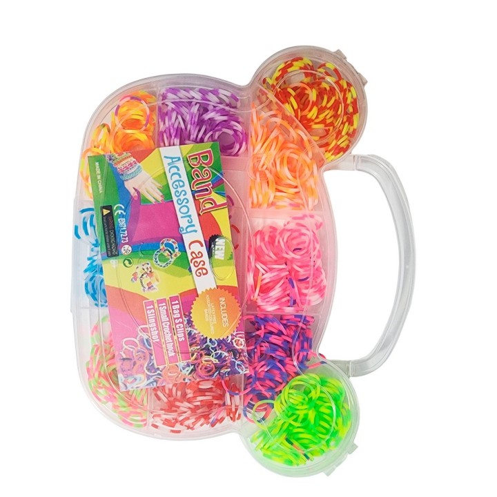 Set Kit Para Hacer Pulseras Niña Style + Estuche Oso