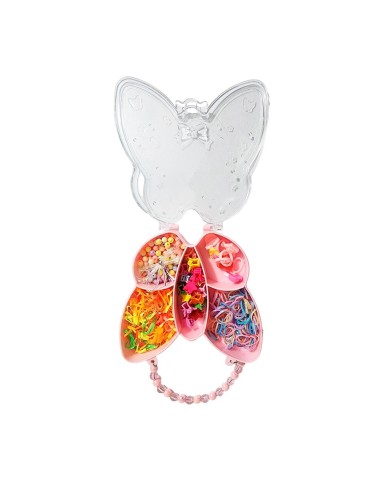 Set Kit Para Hacer Pulseras Pedreria + Bolso Mariposa