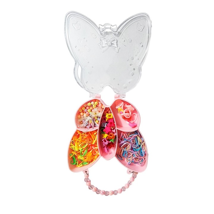 Set Kit Para Hacer Pulseras Pedreria + Bolso Mariposa