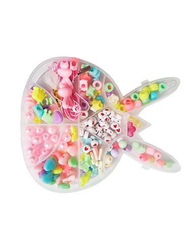 Set Kit Para Hacer Pulseras Pedreria + Estuche Conejo