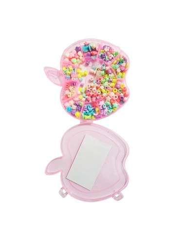Set Kit Para Hacer Pulseras Pedreria + Estuche Manzana