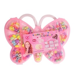 Set Kit Para Hacer Pulseras Pedreria + Estuche Mariposa