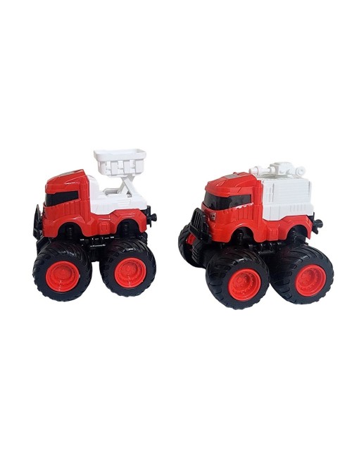 Carros Camiones De Bomberos Juguete Niños X 4 Unidades