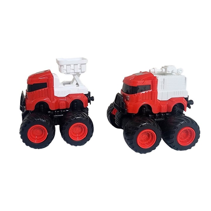 Carros Camiones De Bomberos Juguete Niños X 4 Unidades