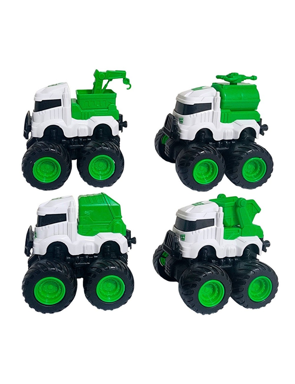 Carros Camiones De Recoleccion Juguete Niños X 4 Unidades