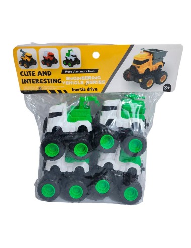 Carros Camiones De Recoleccion Juguete Niños X 4 Unidades