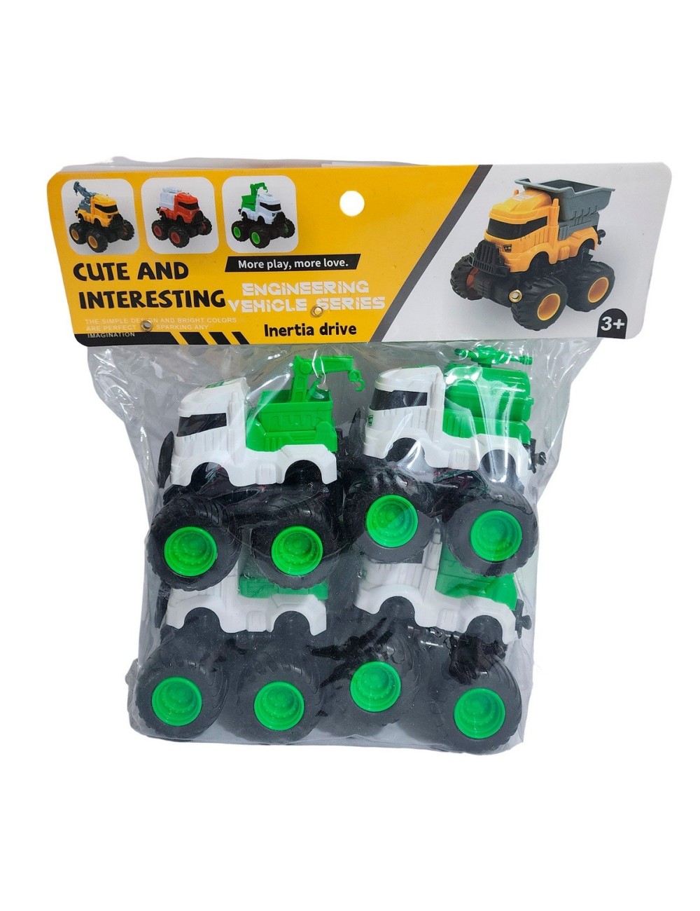 Carros Camiones De Recoleccion Juguete Niños X 4 Unidades