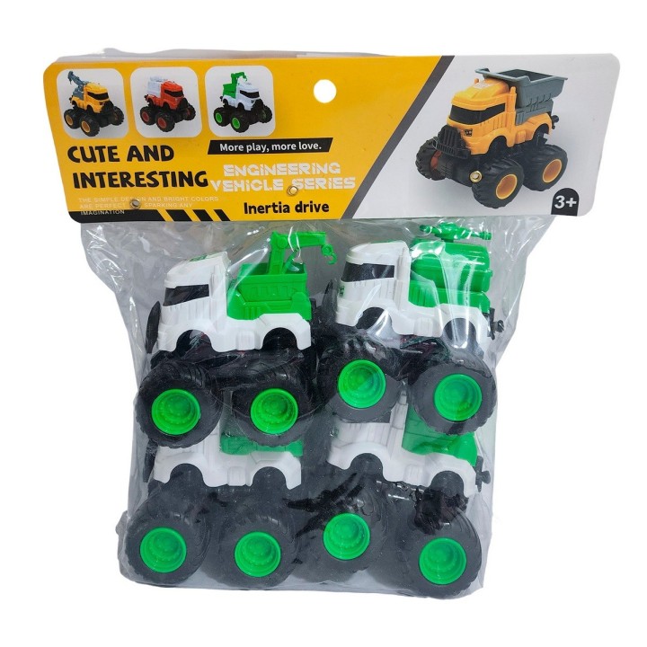 Carros Camiones De Recoleccion Juguete Niños X 4 Unidades