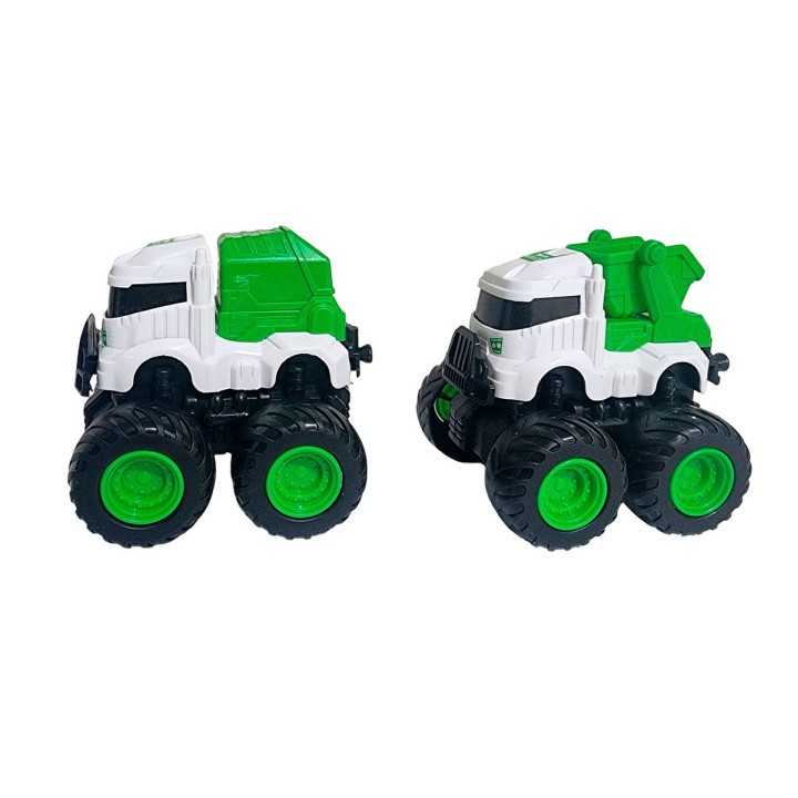 Carros Camiones De Recoleccion Juguete Niños X 4 Unidades