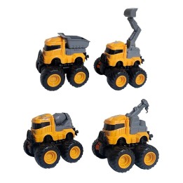Carros Camiones De Construccion Juguete Niños X 4 Unidades