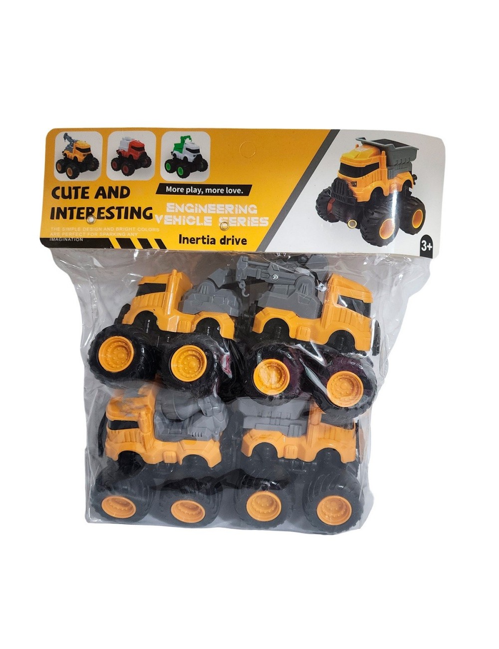 Carros Camiones De Construccion Juguete Niños X 4 Unidades