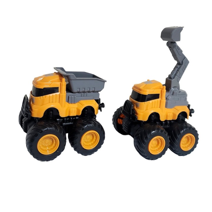 Carros Camiones De Construccion Juguete Niños X 4 Unidades