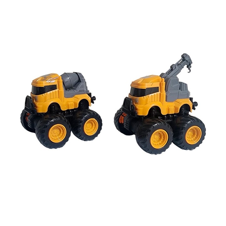 Carros Camiones De Construccion Juguete Niños X 4 Unidades