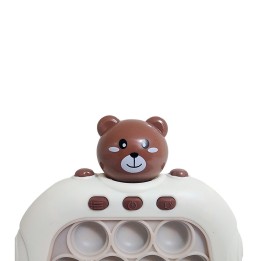 Juego De Memoria Luz Y Sonido Popit Push Oso Osito