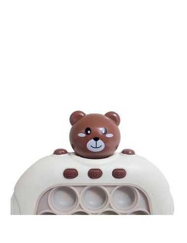 Juego De Memoria Luz Y Sonido Popit Push Oso Osito