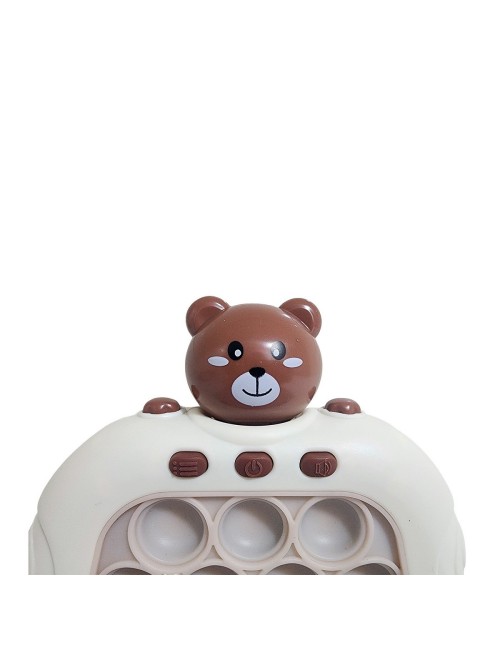 Juego De Memoria Luz Y Sonido Popit Push Oso Osito