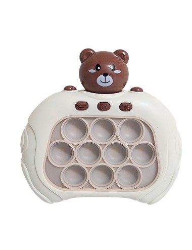 Juego De Memoria Luz Y Sonido Popit Push Oso Osito