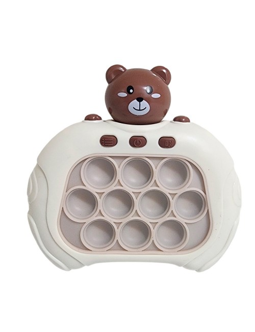 Juego De Memoria Luz Y Sonido Popit Push Oso Osito