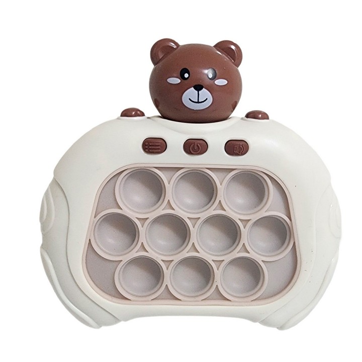 Juego De Memoria Luz Y Sonido Popit Push Oso Osito