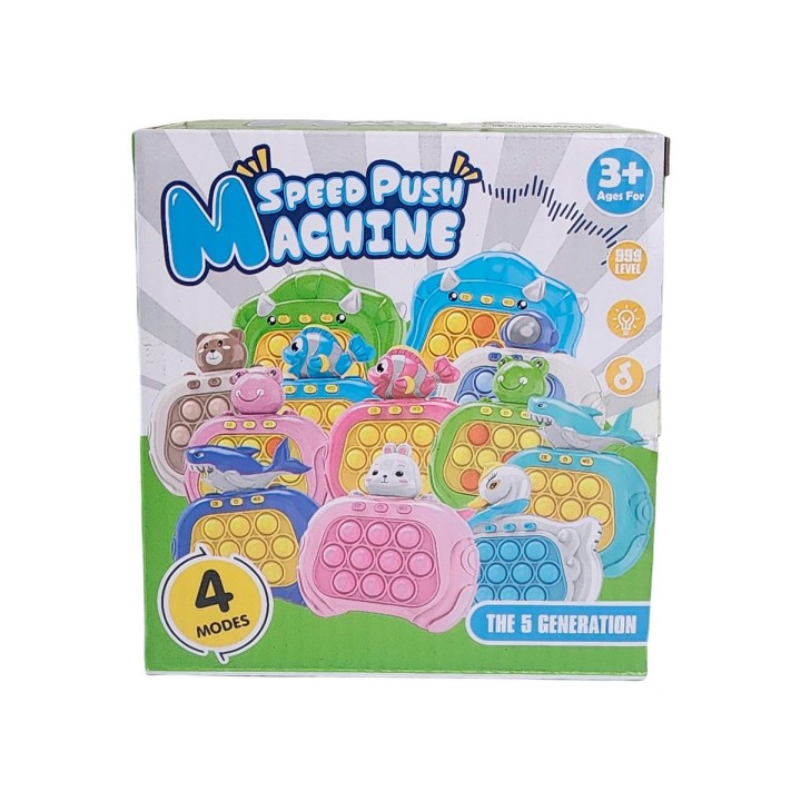 Juego De Memoria Luz Y Sonido Popit Push Oso Osito