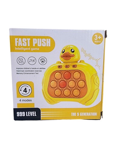Juego De Memoria Luz Y Sonido Popit Push Pato Patito