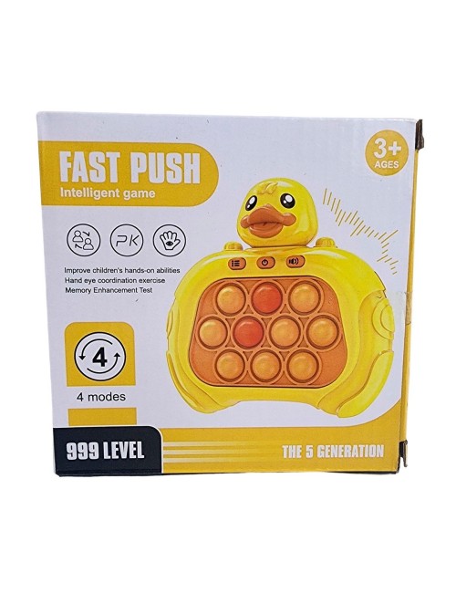 Juego De Memoria Luz Y Sonido Popit Push Pato Patito