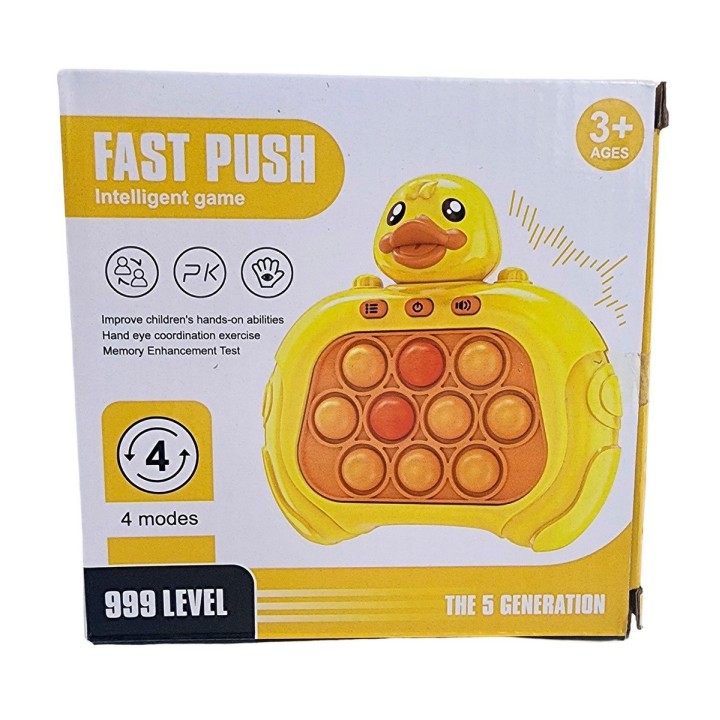 Juego De Memoria Luz Y Sonido Popit Push Pato Patito