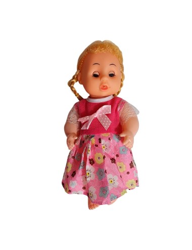 Muñeca Bebe Con Vestido + Accesorios De Belleza Juguete Niña