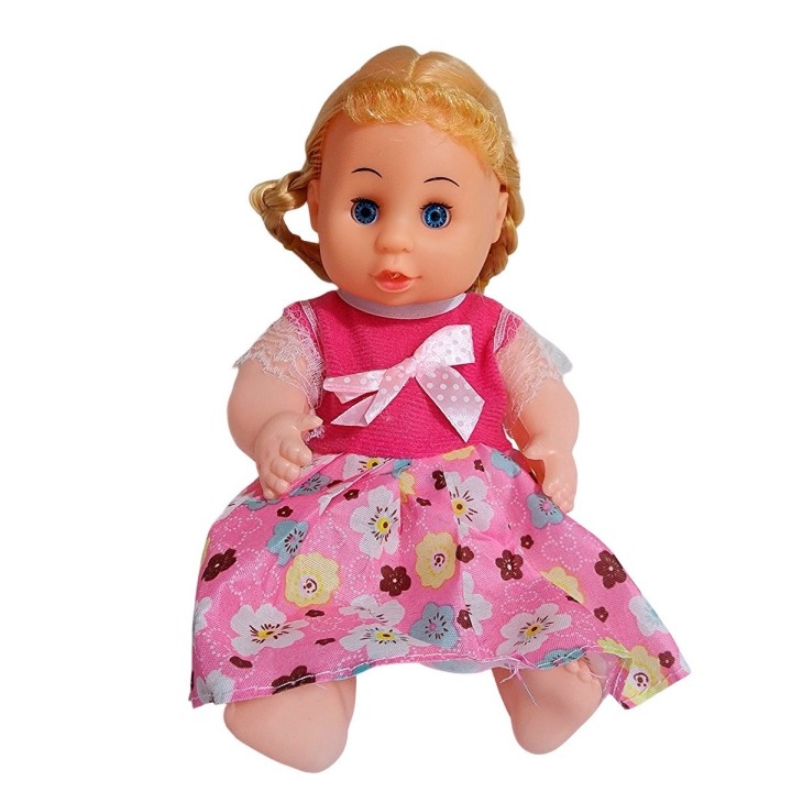 Muñeca Bebe Con Vestido + Accesorios De Belleza Juguete Niña