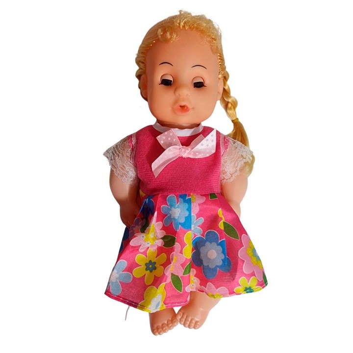 Muñeca Bebe Con Vestido + Accesorios De Belleza Juguete Niña