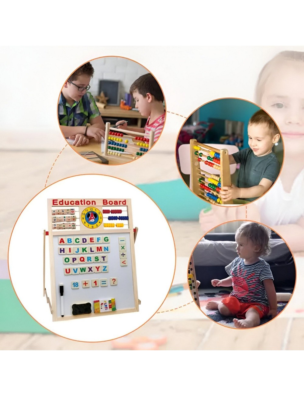 Tablero Didáctico Doble Magnético Aprendizaje Didactico