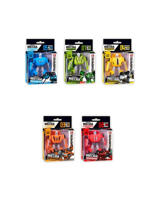 Carro Robot Transformable Juguete Interactivo X 5 Unidades