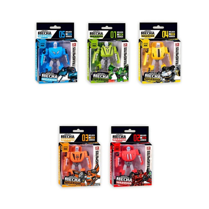 Carro Robot Transformable Juguete Interactivo X 5 Unidades