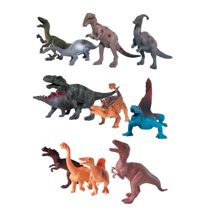 Dinosaurios Figuras Set Juguete X 12 Unidades Coleccionable