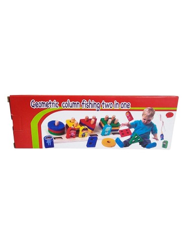 Juego De Mesa Figuras Geometricas Encastre Y Pesca Didactica