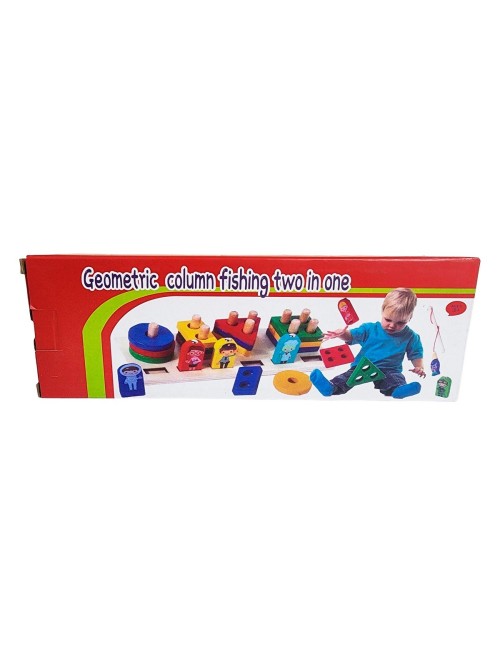 Juego De Mesa Figuras Geometricas Encastre Y Pesca Didactica