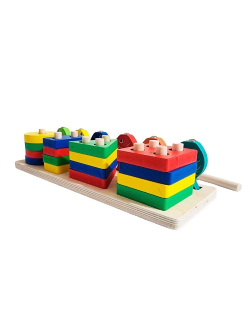 Juego De Mesa Figuras Geometricas Encastre Y Pesca Didactica