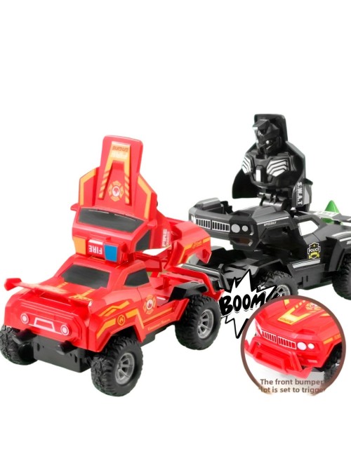 Camioneta Carro Transformable En Robot Coleccion X 4 Unidad