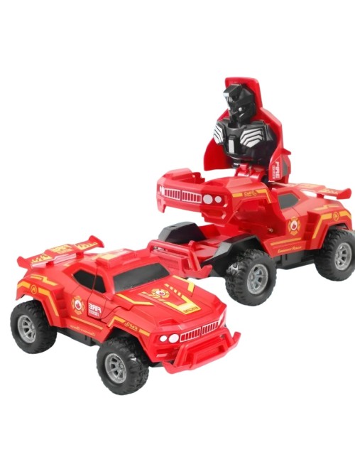 Camioneta Carro Transformable En Robot Coleccion X 4 Unidad