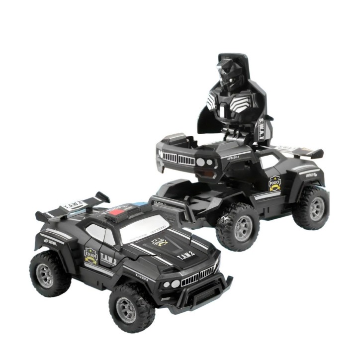 Camioneta Carro Transformable En Robot Coleccion X 4 Unidad