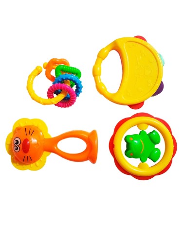 Sonajero Set Kit Maracas Multicolor Juguete Niño Aprendizaje