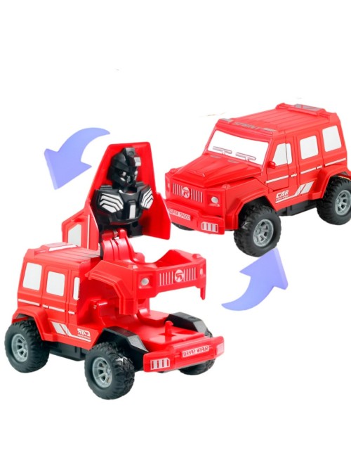 Camioneta Carro Transformable En Robot Coleccion X 4 Unidad