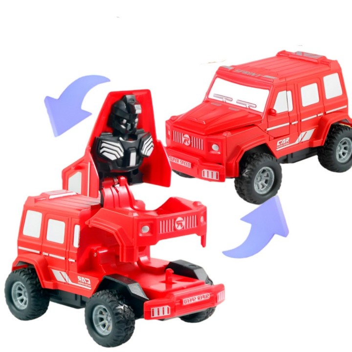 Camioneta Carro Transformable En Robot Coleccion X 4 Unidad