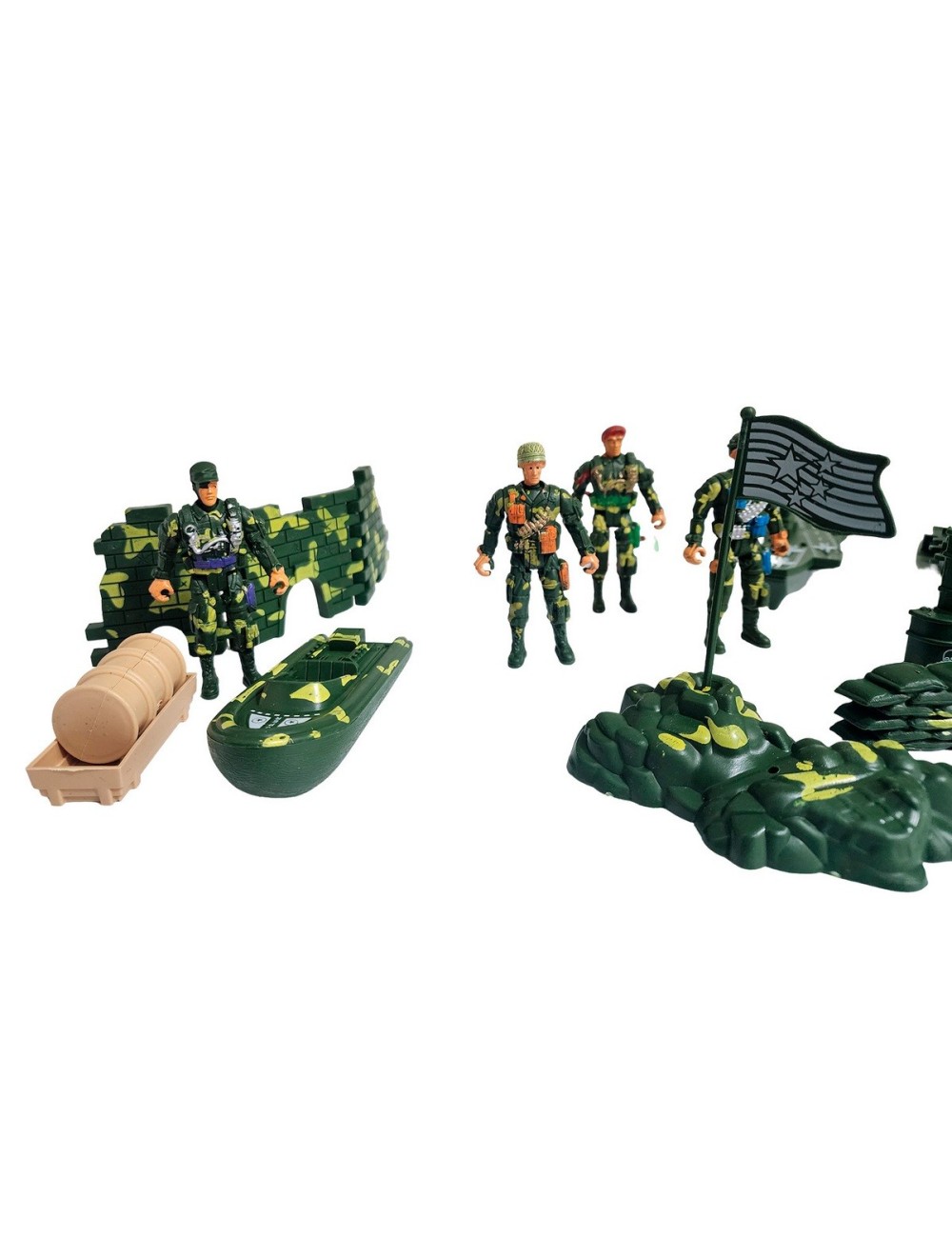 Soldados Militar Lanchas Juguete Niños Set Accesorios