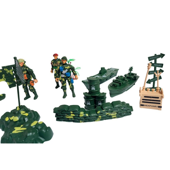 Soldados Militar Lanchas Juguete Niños Set Accesorios