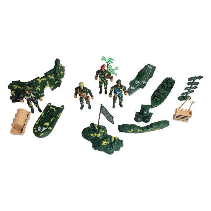 Soldados Militar Lanchas Juguete Niños Set Accesorios